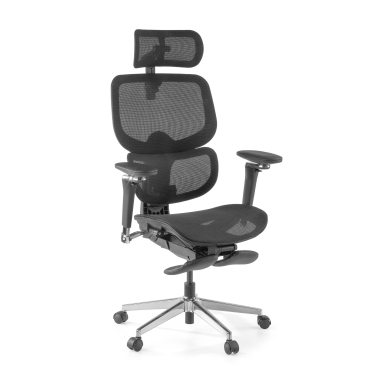 ergonomic chair black erghos x2 mesh 5d adjustable armrests double lumbar support headrest extendable footrest 10