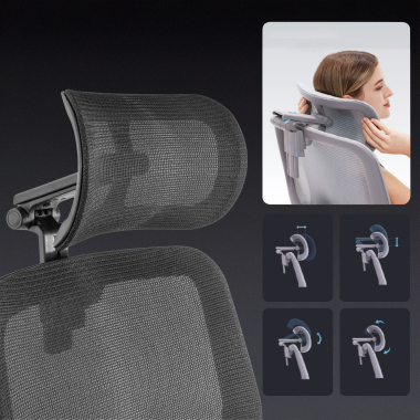 ergonomic chair black erghos x2 mesh 5d adjustable armrests double lumbar support headrest extendable footrest 5