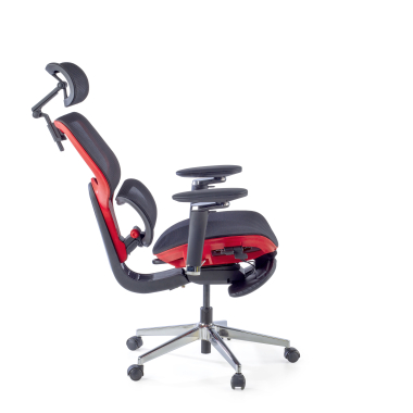 ergonomic chair red erghos x2 mesh 5d adjustable armrests double lumbar support headrest extendable footrest 7