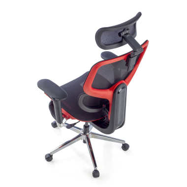 ergonomic chair red erghos x2 mesh 5d adjustable armrests double lumbar support headrest extendable footrest 13