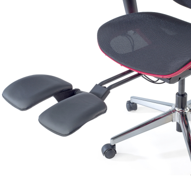 ergonomic chair red erghos x2 mesh 5d adjustable armrests double lumbar support headrest extendable footrest 10