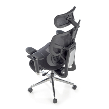 ergonomic chair black erghos x3 mesh 5d adjustable armrests double lumbar support headrest 14