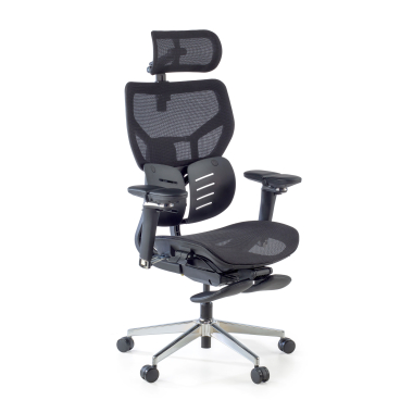 ergonomic chair black erghos x3 mesh 5d adjustable armrests double lumbar support headrest 11