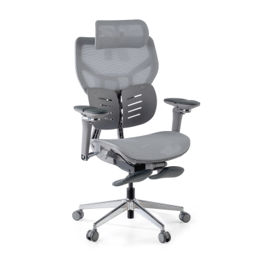 ergonomic chair gray erghos x3 mesh 5d adjustable armrests double lumbar support headrest 8
