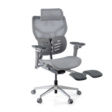 ergonomic chair gray erghos x3 mesh 5d adjustable armrests double lumbar support headrest 1
