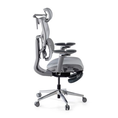 ergonomic chair gray erghos x3 mesh 5d adjustable armrests double lumbar support headrest 11