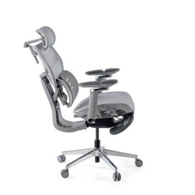 ergonomic chair gray erghos x3 mesh 5d adjustable armrests double lumbar support headrest 12