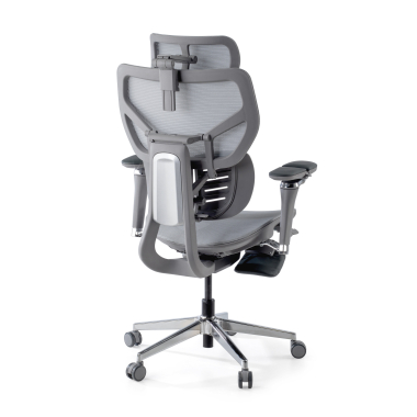 ergonomic chair gray erghos x3 mesh 5d adjustable armrests double lumbar support headrest 13