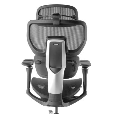 ergonomic chair black erghos x4 pro mesh 6d adjustable armrests double lumbar support headrest extendable footrest 9