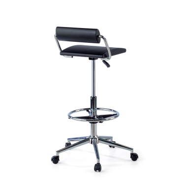 work and laboratory stool black without arms plastic no armrests 7