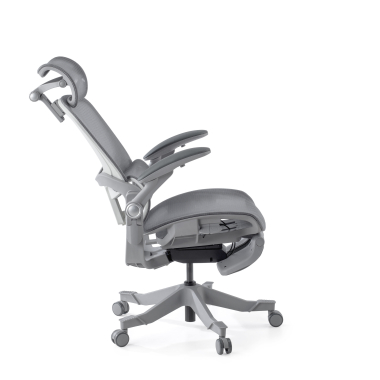 ergonomic chair white grey erghos x1 mesh 3d adjustable armrests double lumbar support headrest 10