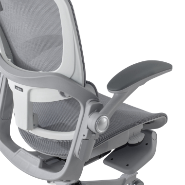 ergonomic chair white grey erghos x1 mesh 3d adjustable armrests double lumbar support headrest 7