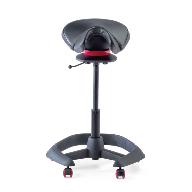 office stool black irest synthetic leather no armrests 4