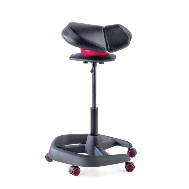 office stool black irest synthetic leather no armrests 8