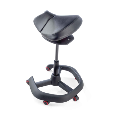 office stool black irest synthetic leather no armrests 7
