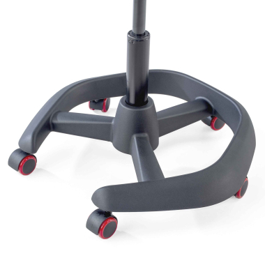 office stool black irest synthetic leather no armrests 6