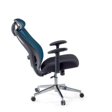 ergonomic chair blue matrix mesh movable armrests lumbar support headrest 5