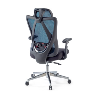 ergonomic chair blue matrix mesh movable armrests lumbar support headrest 8