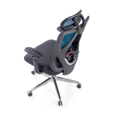ergonomic chair blue matrix mesh movable armrests lumbar support headrest 9