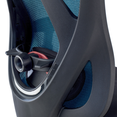 ergonomic chair blue matrix mesh movable armrests lumbar support headrest 6