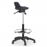 MaxWork 41 work stool, with footrest, swivel
