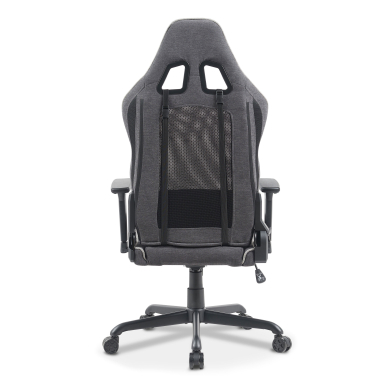 gaming chair gray breeze fabric movable armrests headrest cushion headrest 8