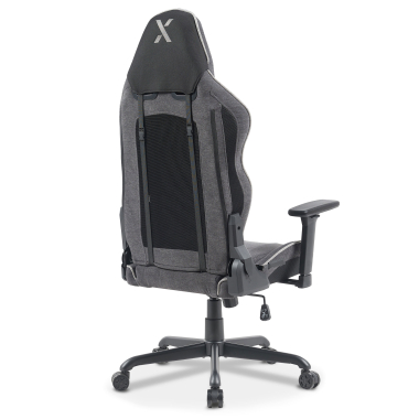 gaming chair gray breeze fabric movable armrests headrest cushion headrest 10