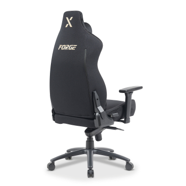 gaming chair black forge fabric 3d adjustable armrests lumbar and cervical cushion headrest 11