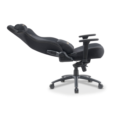 gaming chair black forge fabric 3d adjustable armrests lumbar and cervical cushion headrest 5