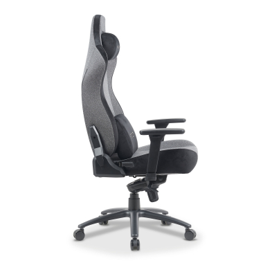 gaming chair gray forge fabric 3d adjustable armrests lumbar and cervical cushion headrest 10