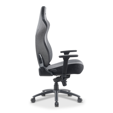 gaming chair gray forge fabric 3d adjustable armrests lumbar and cervical cushion headrest 9