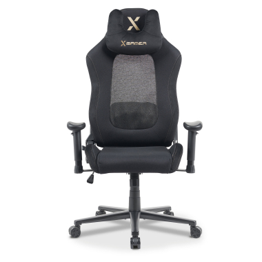 gaming chair black vital fabric movable armrests headrest cushion headrest 3