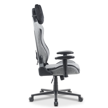 gaming chair gray vital fabric movable armrests headrest cushion headrest 9