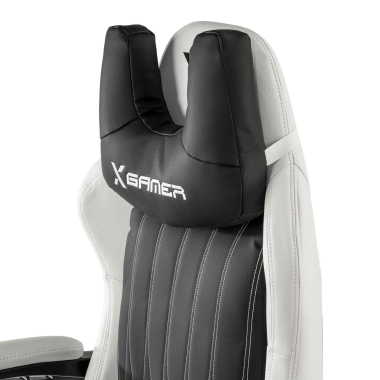 gaming chair white black titan synthetic leather flip up armrests headrest cushion headrest 4