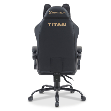 gaming chair black titan synthetic leather flip up armrests headrest cushion headrest 7