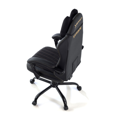 gaming chair black titan synthetic leather flip up armrests headrest cushion headrest 12