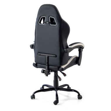 gaming chair white black mist synthetic leather flip up armrests headrest cushion headrest 11