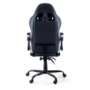 gaming chair white black mist synthetic leather flip up armrests headrest cushion headrest 9