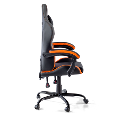 gaming chair orange mist synthetic leather flip up armrests headrest cushion headrest 9