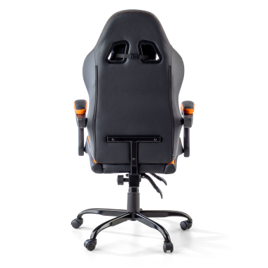 gaming chair orange mist synthetic leather flip up armrests headrest cushion headrest 8