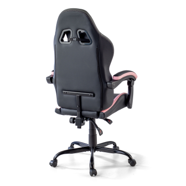 gaming chair rose mist synthetic leather flip up armrests headrest cushion headrest 11