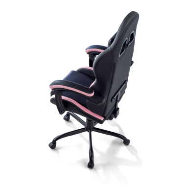 gaming chair rose mist synthetic leather flip up armrests headrest cushion headrest 8