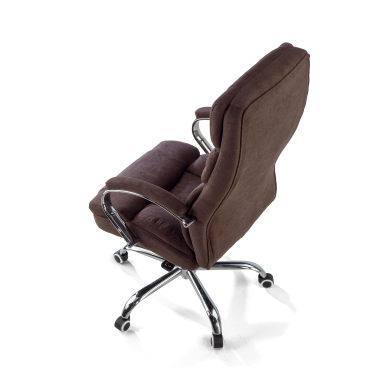 office chair brown harmony fabric upholstered armrests 7