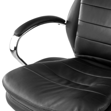 office chair black atenas synthetic leather upholstered armrests 5