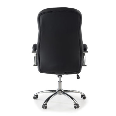 office chair black rodas synthetic leather upholstered armrests 9