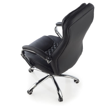 office chair black rodas synthetic leather upholstered armrests 6