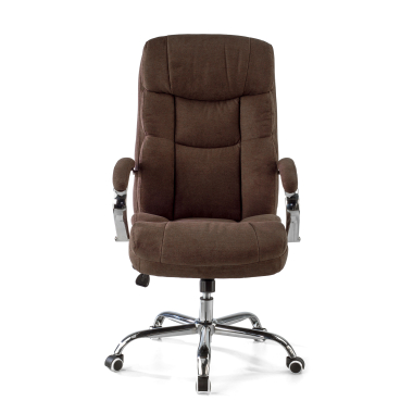 office chair brown harmony fabric upholstered armrests 3