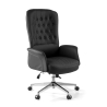 Classic Ankara office armchair, tufted upholstery