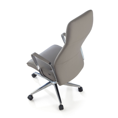 office chair gray high back synthetic leather upholstered armrests 8