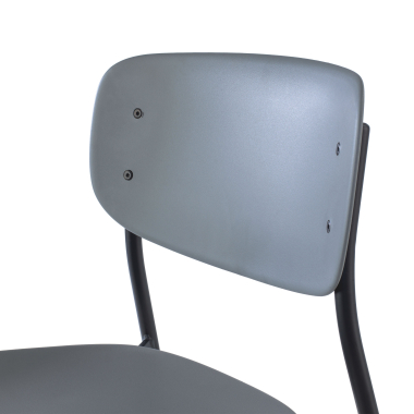 visitor chair gray 4 legs plastic no armrests 5